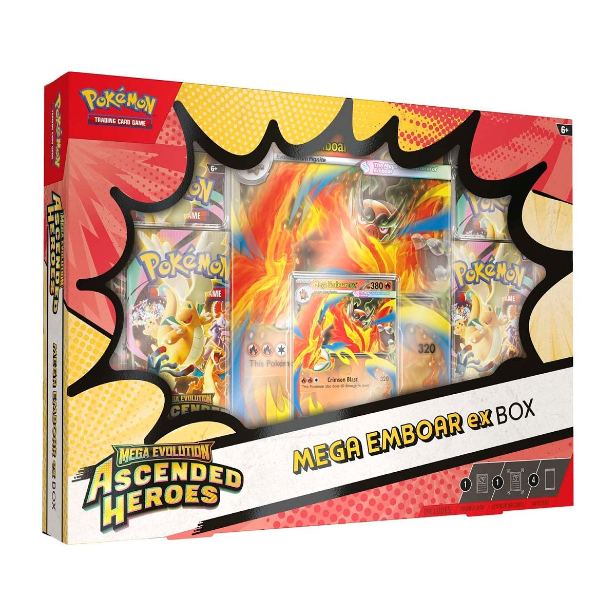 Pokemon Ascended Heroes Mega Emboar Ex Box