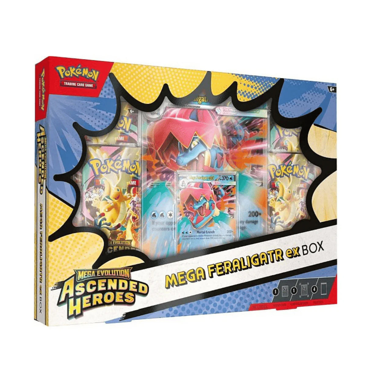 Pokemon Ascended Heroes Mega Feraligatr Ex Box